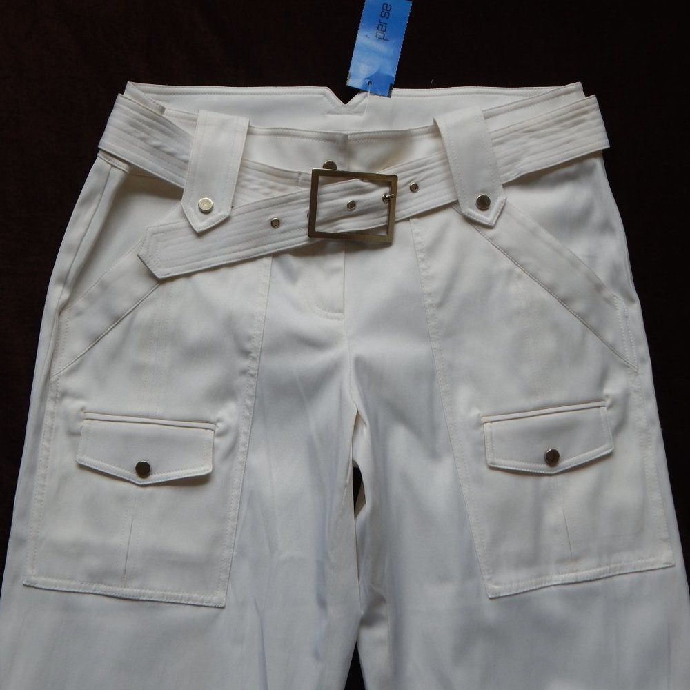 Cache Cuffed Cropped Pants Exclusive Of Decoration - image 8